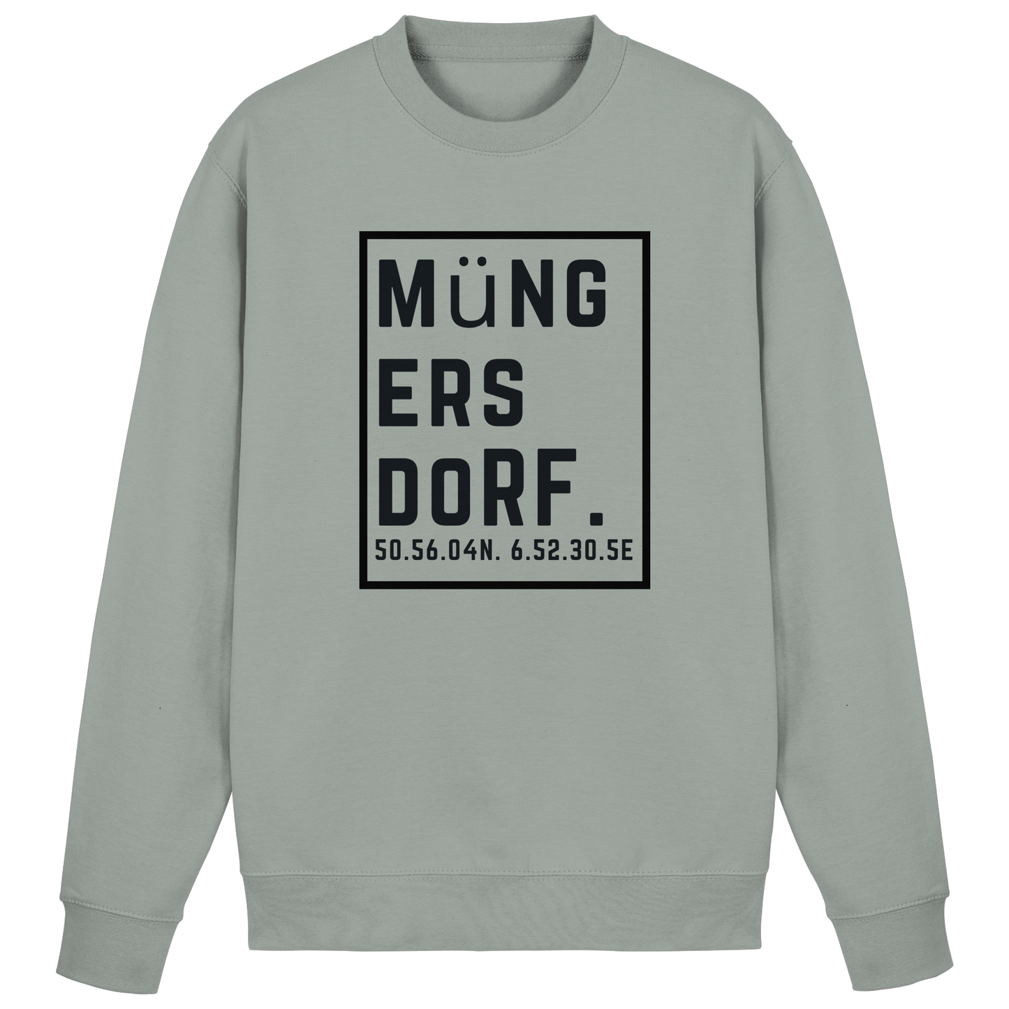 Müngersdorf Koordinaten (großer Druck auf der Brust) - Basic Sweatshirt