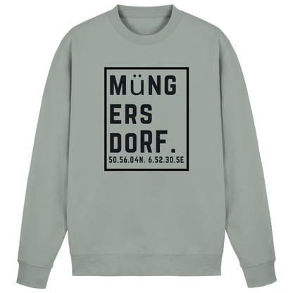 Müngersdorf Koordinaten (großer Druck auf der Brust) - Basic Sweatshirt