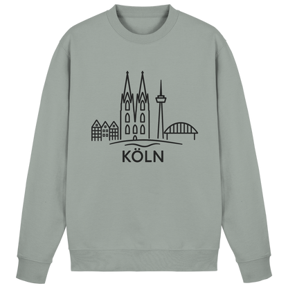 Köln Skyline (großer Druck auf der Brust) - Basic Sweatshirt