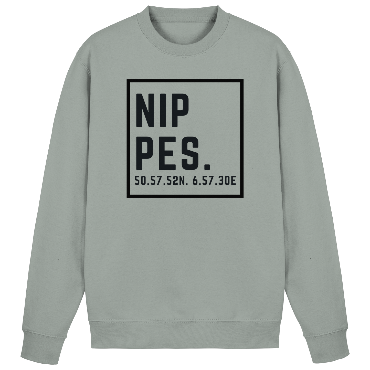 Nippes Koordinaten (großer Druck auf der Brust) - Basic Sweatshirt