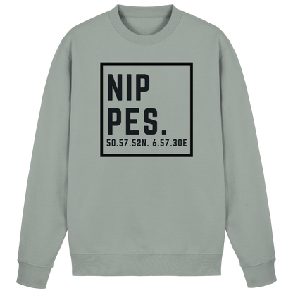 Nippes Koordinaten (großer Druck auf der Brust) - Basic Sweatshirt