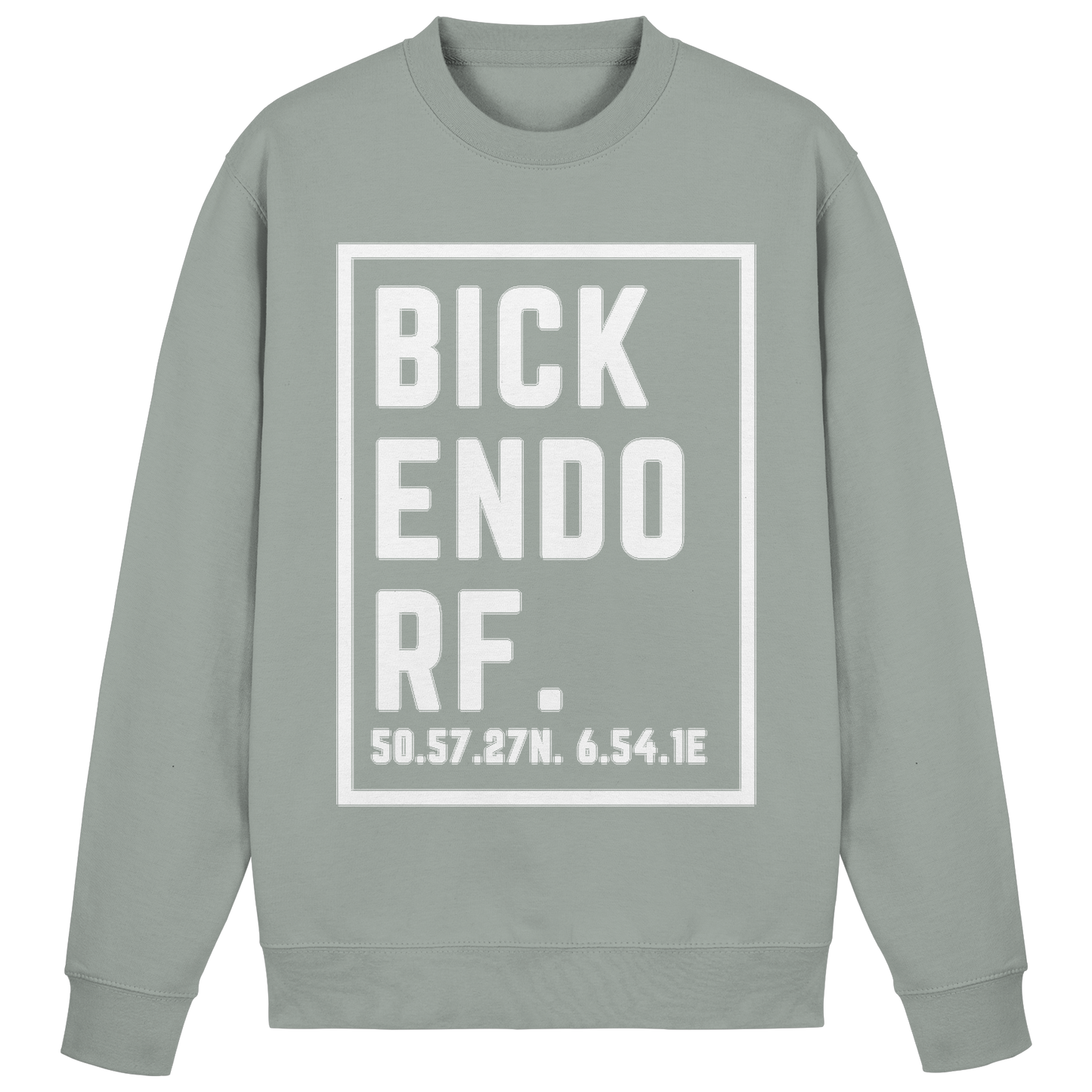 Bickendorf Koordinaten (großer Druck auf der Brust) - Basic Sweatshirt