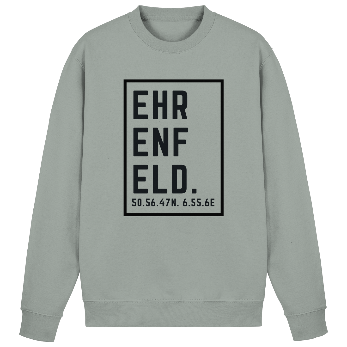 Ehrenfeld Koordinaten (großer Druck auf der Brust) - Basic Sweatshirt