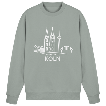 Köln Skyline (großer Druck auf der Brust) - Basic Sweatshirt