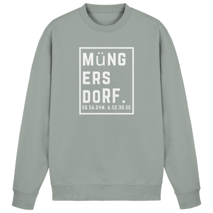 Müngersdorf Koordinaten (großer Druck auf der Brust) - Basic Sweatshirt