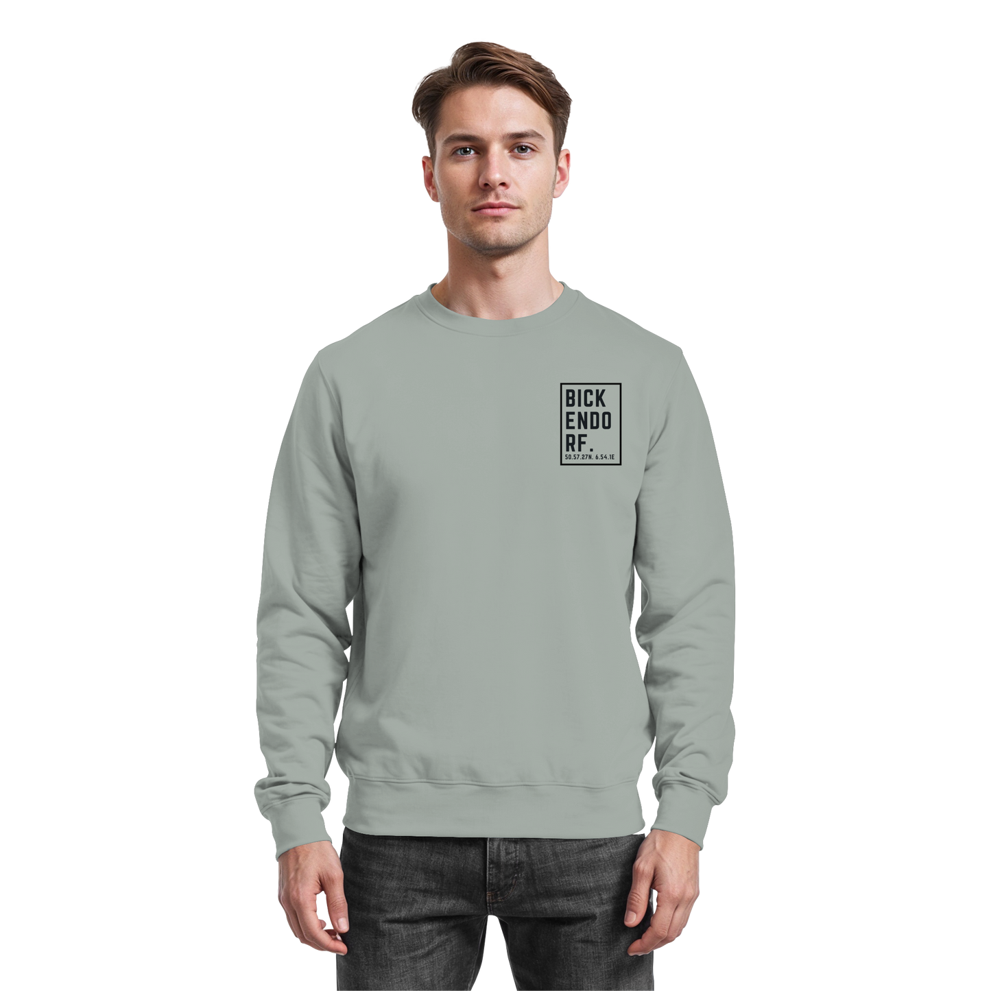 Bickendorf Koordinaten (kleiner Druck auf der Brust) - Basic Sweatshirt
