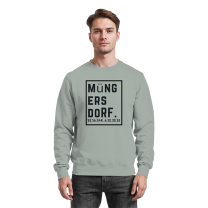 Müngersdorf Koordinaten (großer Druck auf der Brust) - Basic Sweatshirt