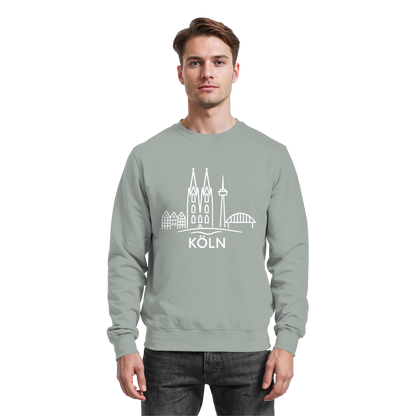 Köln Skyline (großer Druck auf der Brust) - Basic Sweatshirt