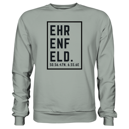 Ehrenfeld Koordinaten (großer Druck auf der Brust) - Basic Sweatshirt