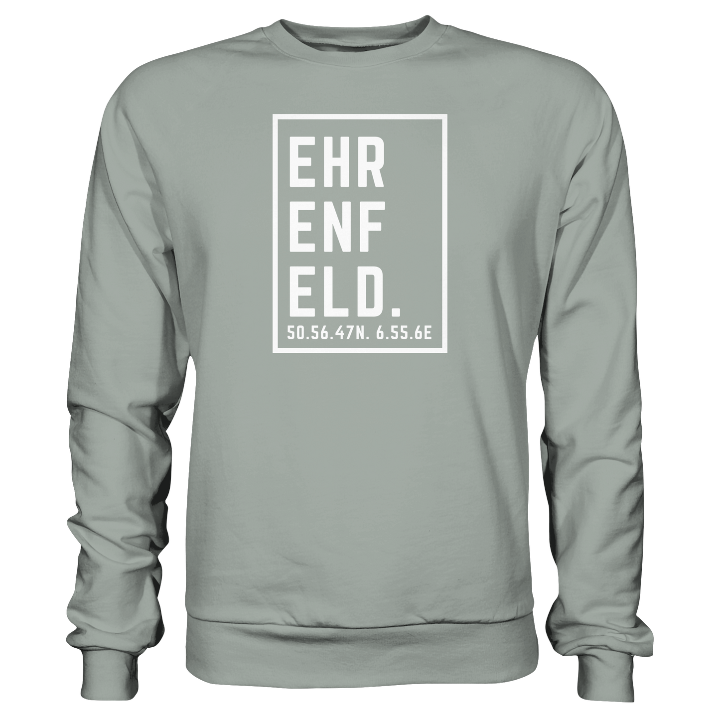 Ehrenfeld Koordinaten (großer Druck auf der Brust) - Basic Sweatshirt