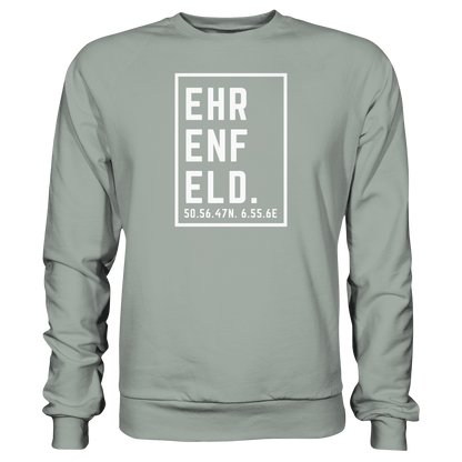 Ehrenfeld Koordinaten (großer Druck auf der Brust) - Basic Sweatshirt