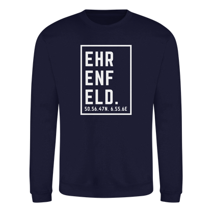 Ehrenfeld Koordinaten (großer Druck auf der Brust) - Basic Sweatshirt