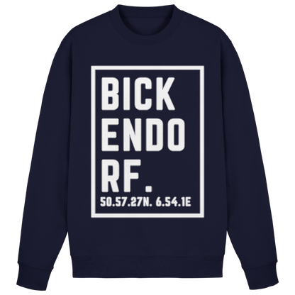 Bickendorf Koordinaten (großer Druck auf der Brust) - Basic Sweatshirt