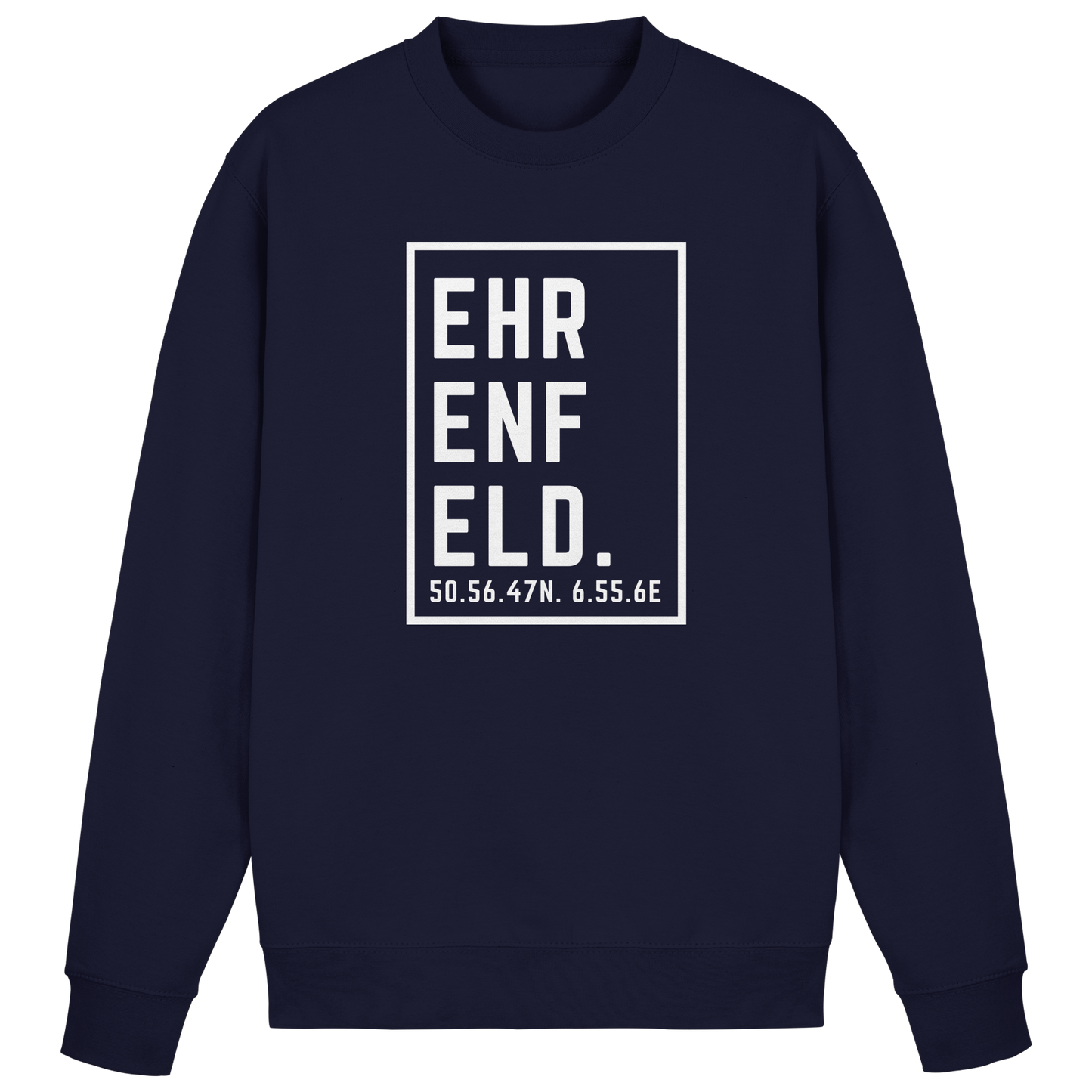 Ehrenfeld Koordinaten (großer Druck auf der Brust) - Basic Sweatshirt