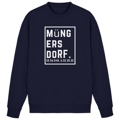 Müngersdorf Koordinaten (großer Druck auf der Brust) - Basic Sweatshirt