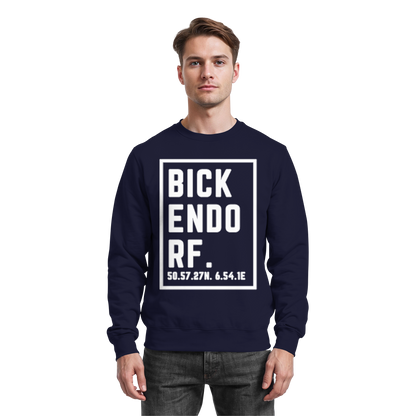 Bickendorf Koordinaten (großer Druck auf der Brust) - Basic Sweatshirt