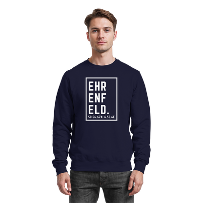 Ehrenfeld Koordinaten (großer Druck auf der Brust) - Basic Sweatshirt