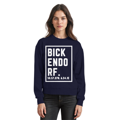 Bickendorf Koordinaten (großer Druck auf der Brust) - Basic Sweatshirt