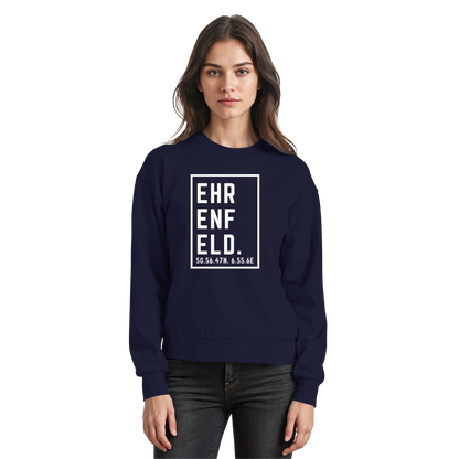 Ehrenfeld Koordinaten (großer Druck auf der Brust) - Basic Sweatshirt