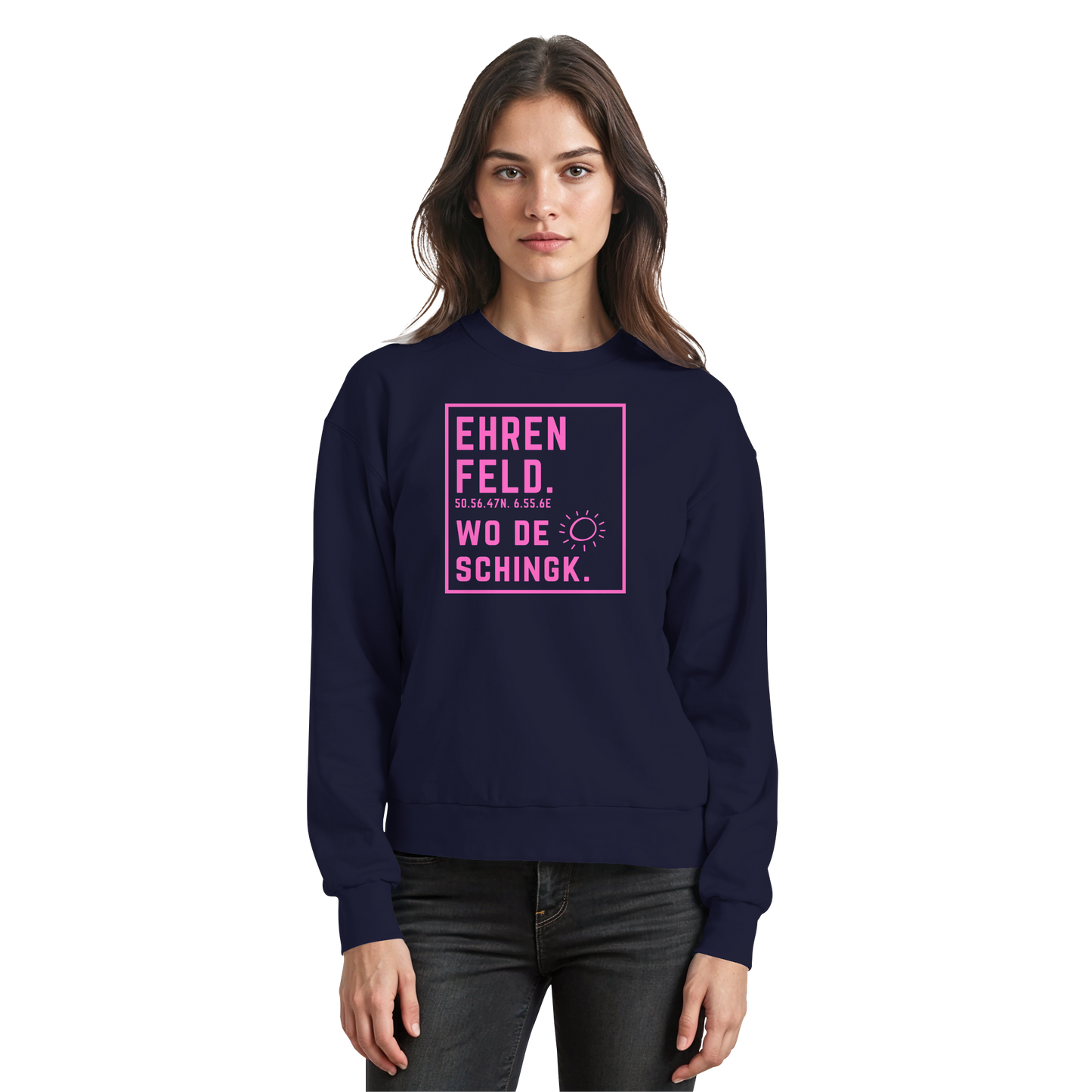 Wo de Sonn schingk - Ehrenfeld Druck   - Basic Sweatshirt