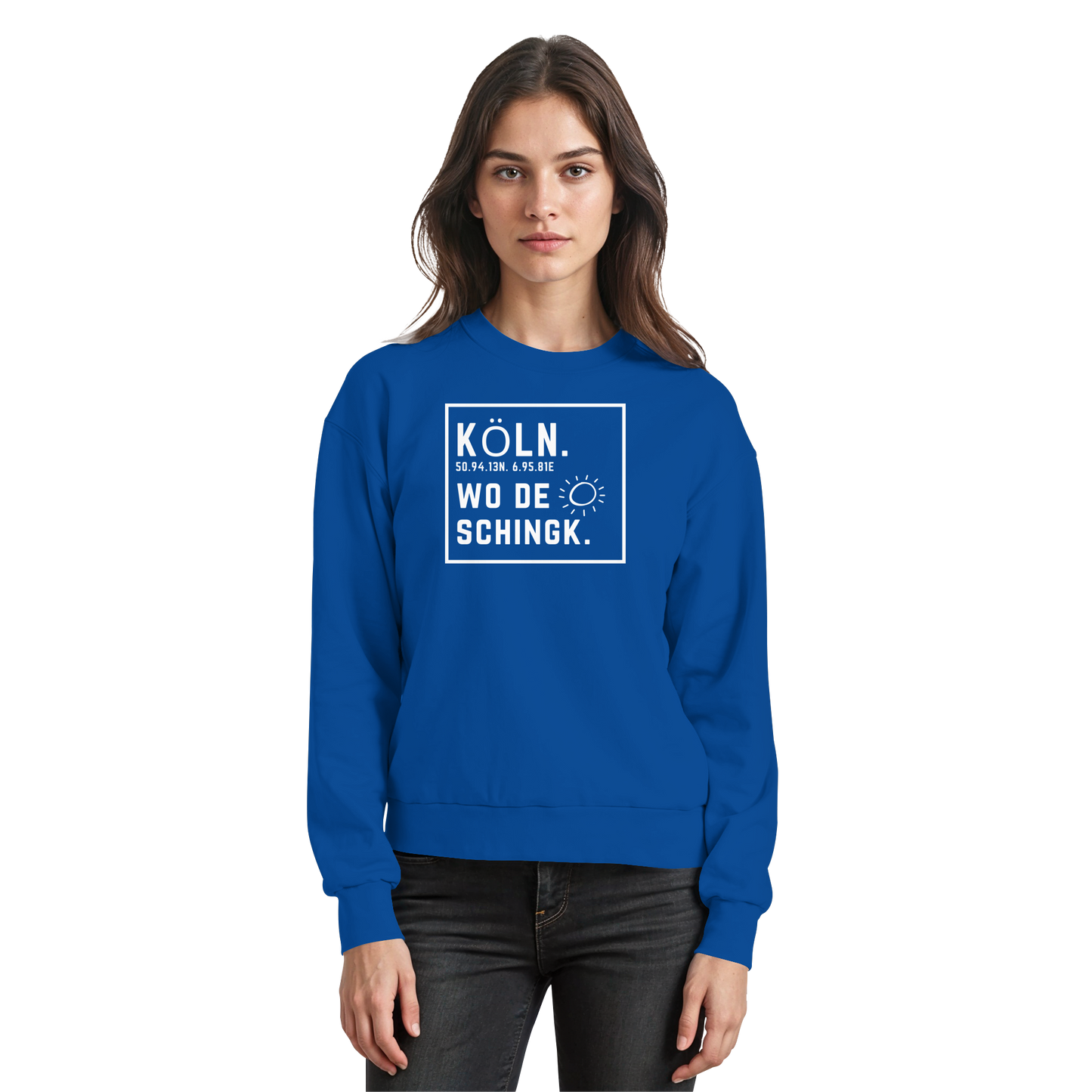 Wo de Sonn schingk - Köln Druck - Basic Sweatshirt