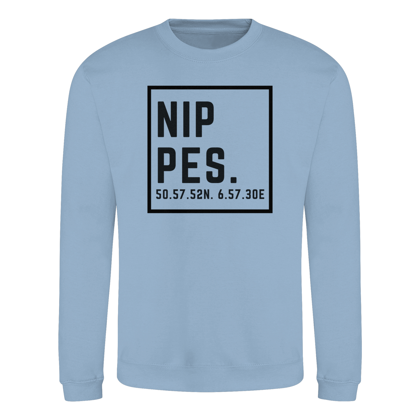 Nippes Koordinaten (großer Druck auf der Brust) - Basic Sweatshirt