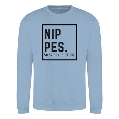 Nippes Koordinaten (großer Druck auf der Brust) - Basic Sweatshirt