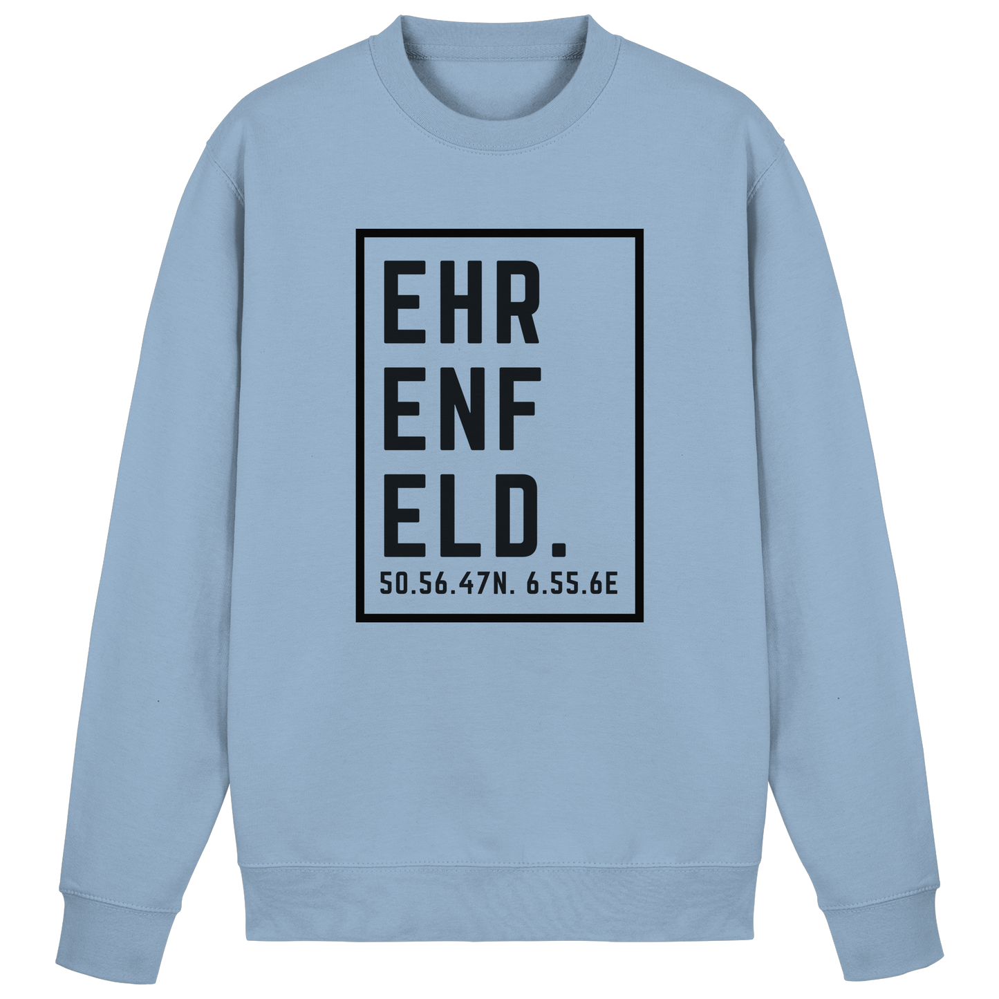 Ehrenfeld Koordinaten (großer Druck auf der Brust) - Basic Sweatshirt