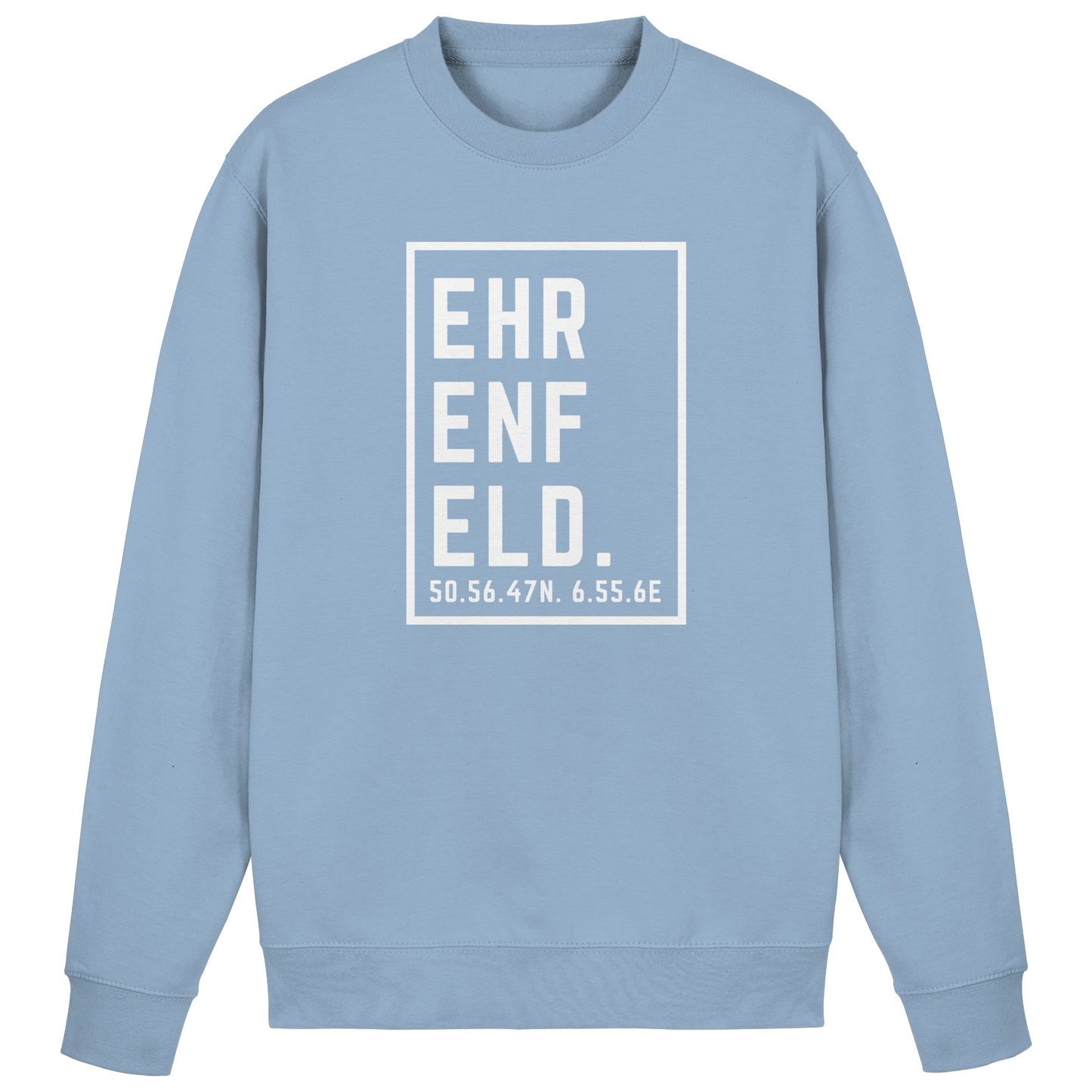 Ehrenfeld Koordinaten (großer Druck auf der Brust) - Basic Sweatshirt