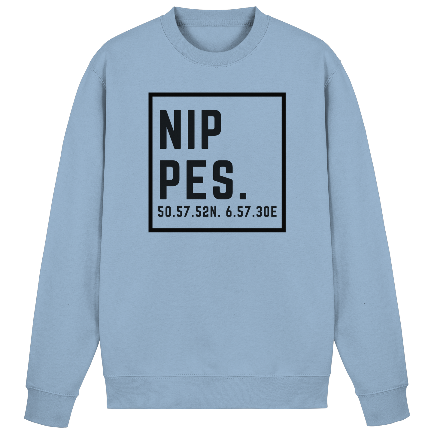 Nippes Koordinaten (großer Druck auf der Brust) - Basic Sweatshirt