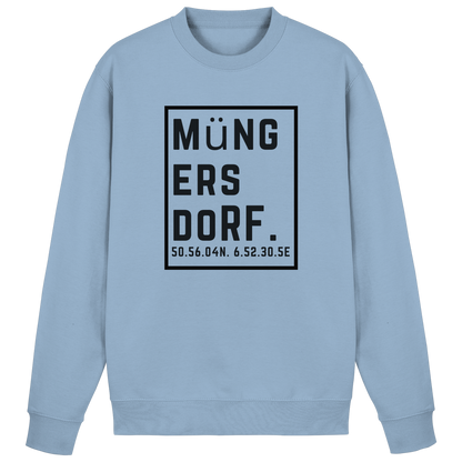 Müngersdorf Koordinaten (großer Druck auf der Brust) - Basic Sweatshirt