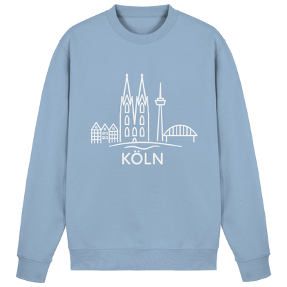 Köln Skyline (großer Druck auf der Brust) - Basic Sweatshirt