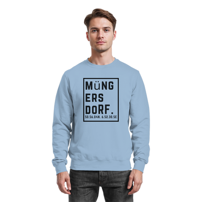 Müngersdorf Koordinaten (großer Druck auf der Brust) - Basic Sweatshirt
