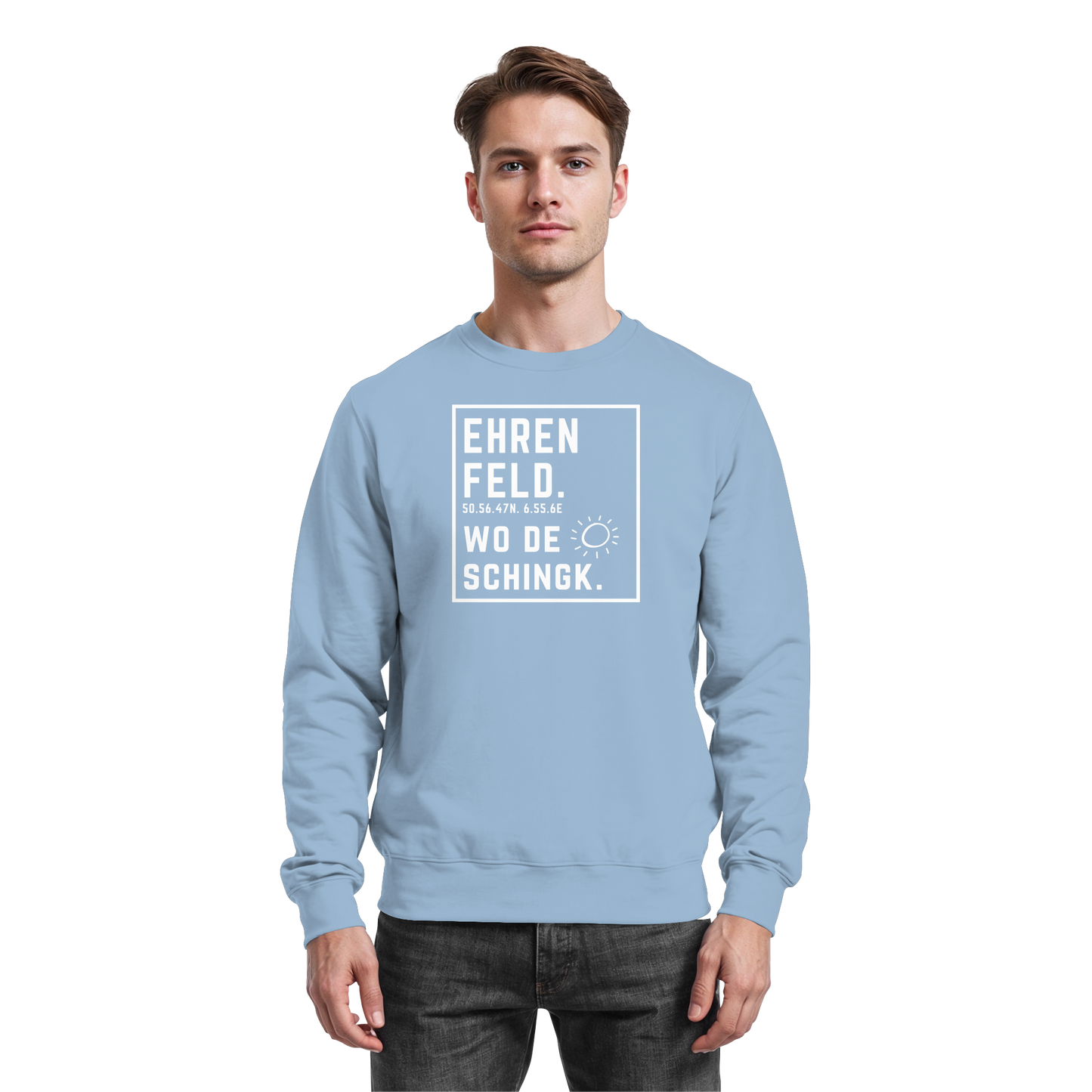 Wo de Sonn schingk - Ehrenfeld Druck - Basic Sweatshirt