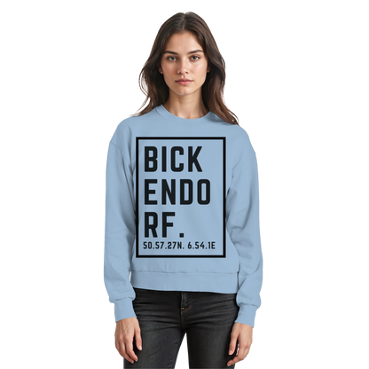 Bickendorf Koordinaten (großer Druck auf der Brust) - Basic Sweatshirt
