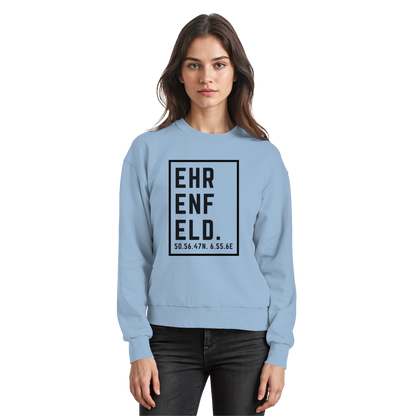 Ehrenfeld Koordinaten (großer Druck auf der Brust) - Basic Sweatshirt