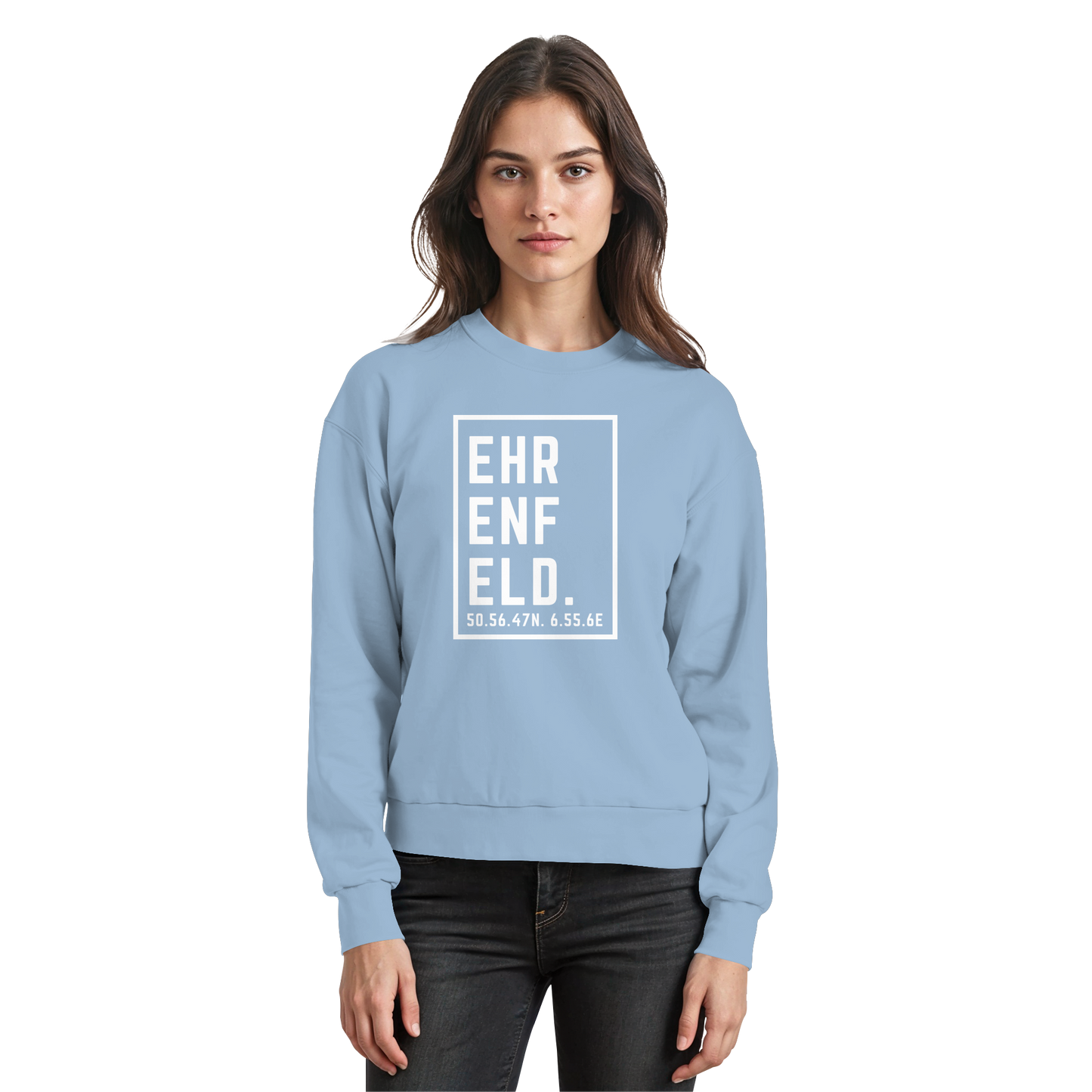 Ehrenfeld Koordinaten (großer Druck auf der Brust) - Basic Sweatshirt