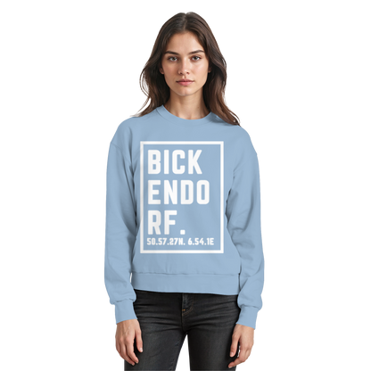 Bickendorf Koordinaten (großer Druck auf der Brust) - Basic Sweatshirt