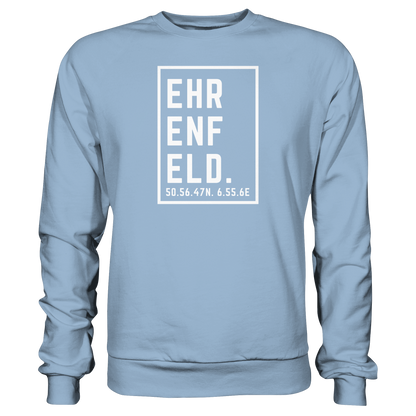 Ehrenfeld Koordinaten (großer Druck auf der Brust) - Basic Sweatshirt