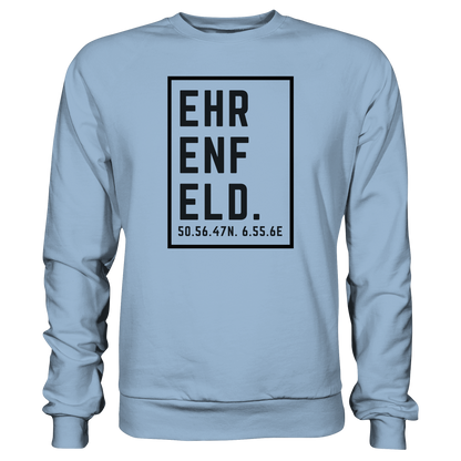 Ehrenfeld Koordinaten (großer Druck auf der Brust) - Basic Sweatshirt