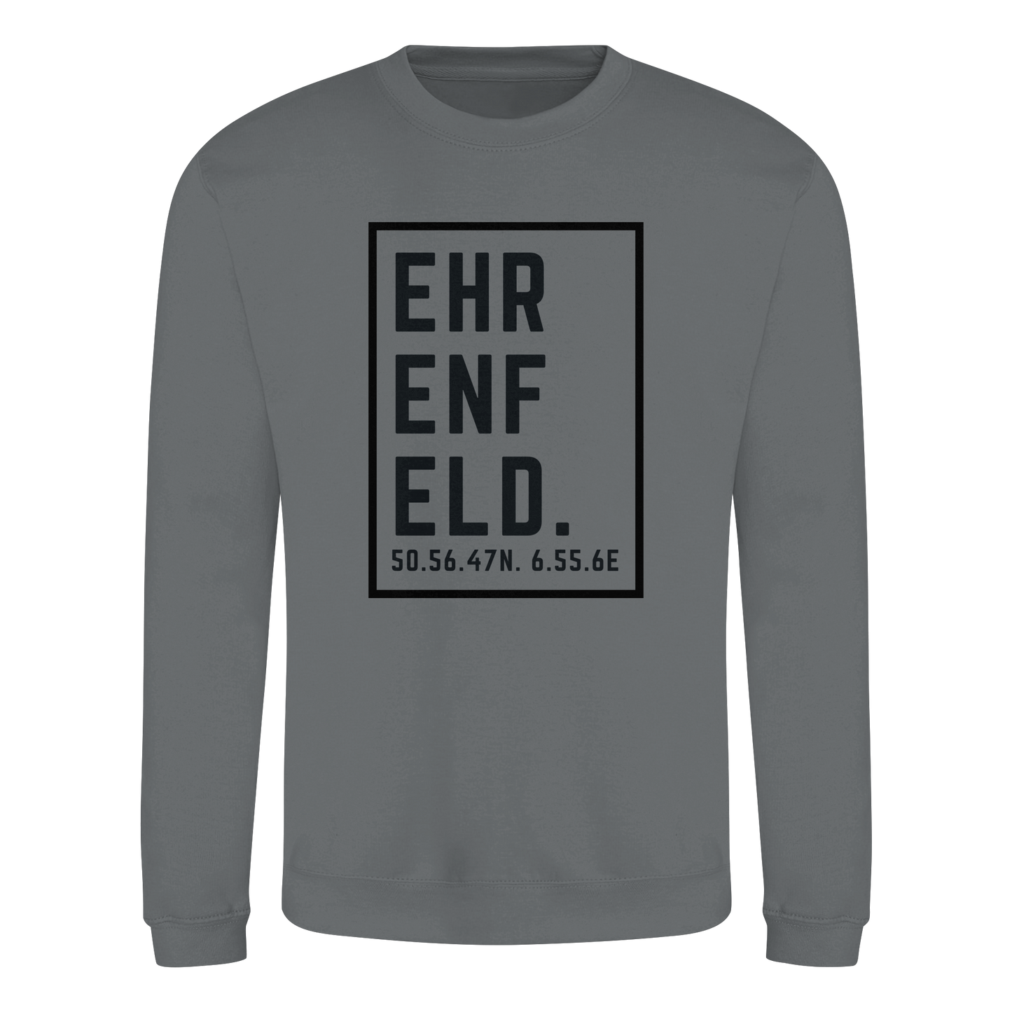 Ehrenfeld Koordinaten (großer Druck auf der Brust) - Basic Sweatshirt