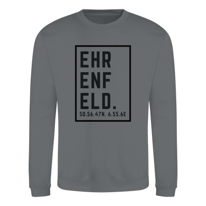 Ehrenfeld Koordinaten (großer Druck auf der Brust) - Basic Sweatshirt