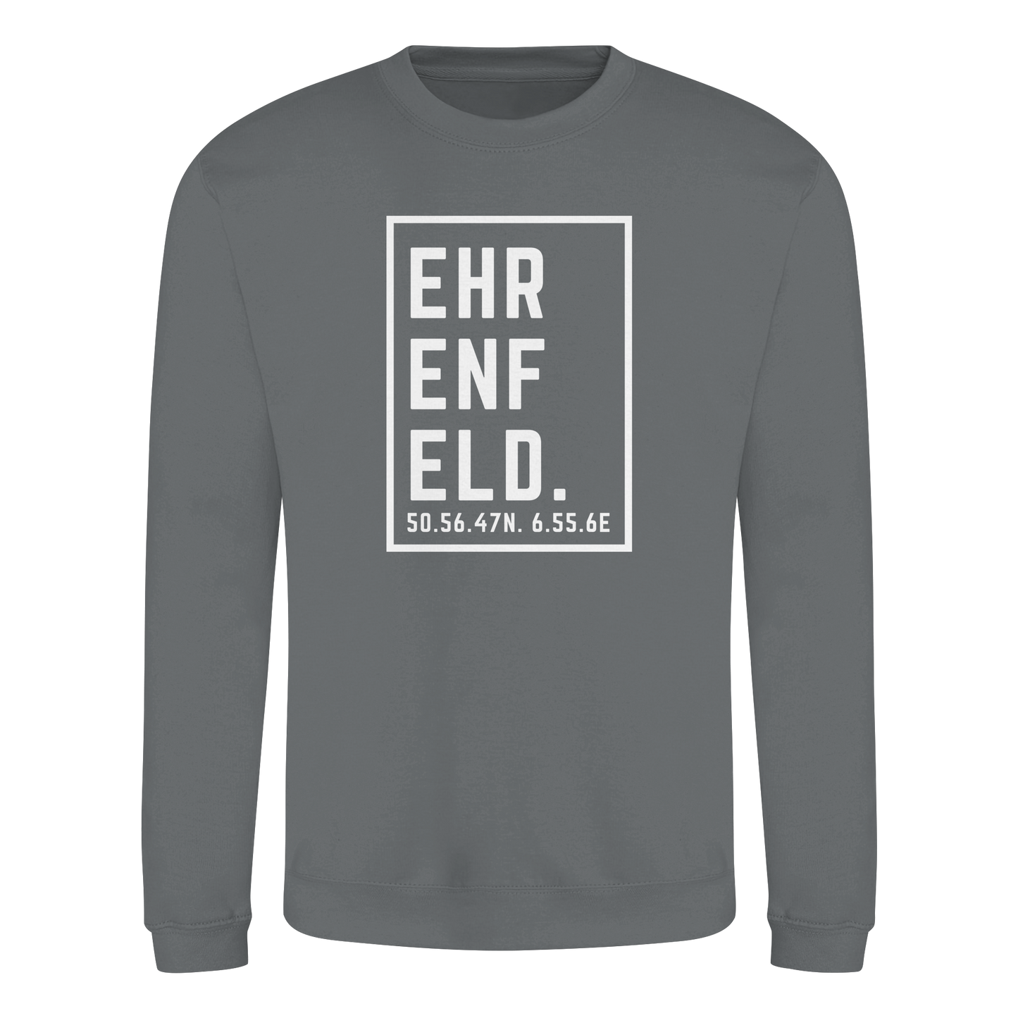 Ehrenfeld Koordinaten (großer Druck auf der Brust) - Basic Sweatshirt