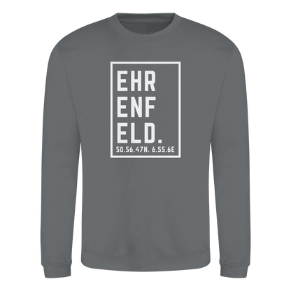 Ehrenfeld Koordinaten (großer Druck auf der Brust) - Basic Sweatshirt