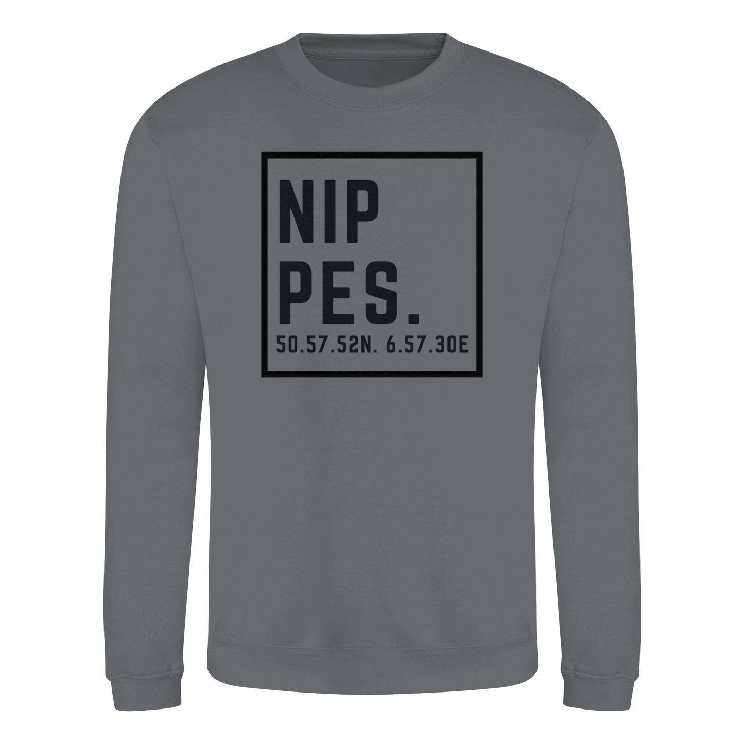 Nippes Koordinaten (großer Druck auf der Brust) - Basic Sweatshirt