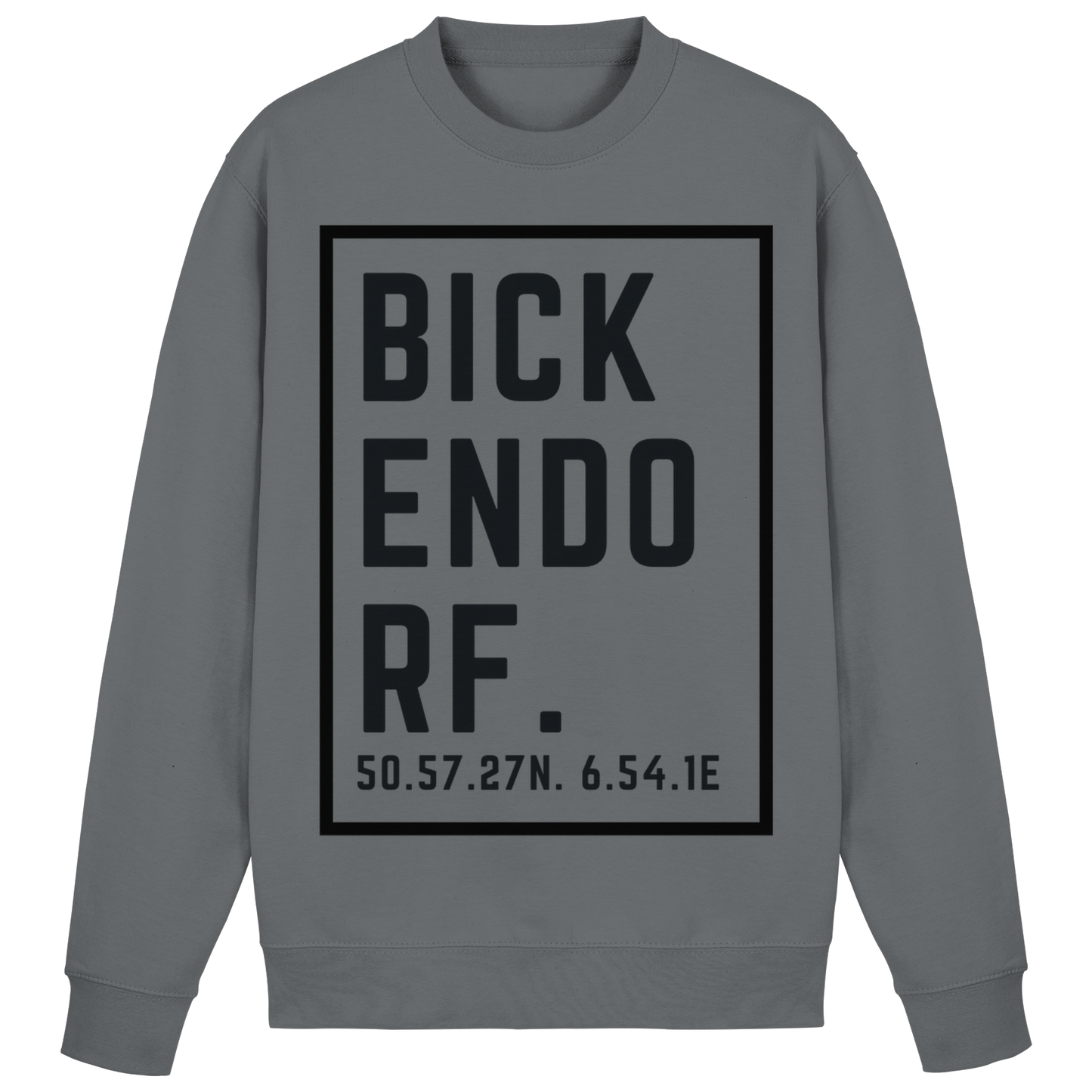 Bickendorf Koordinaten (großer Druck auf der Brust) - Basic Sweatshirt