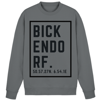 Bickendorf Koordinaten (großer Druck auf der Brust) - Basic Sweatshirt