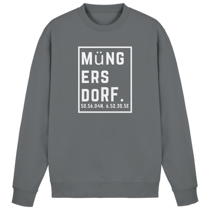 Müngersdorf Koordinaten (großer Druck auf der Brust) - Basic Sweatshirt