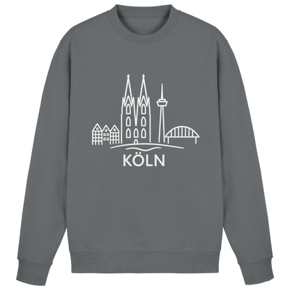 Köln Skyline (großer Druck auf der Brust) - Basic Sweatshirt