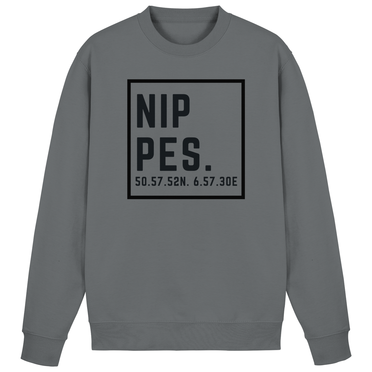 Nippes Koordinaten (großer Druck auf der Brust) - Basic Sweatshirt